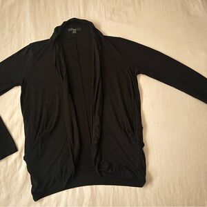 Forever 21 Black Open-Front Cardigan